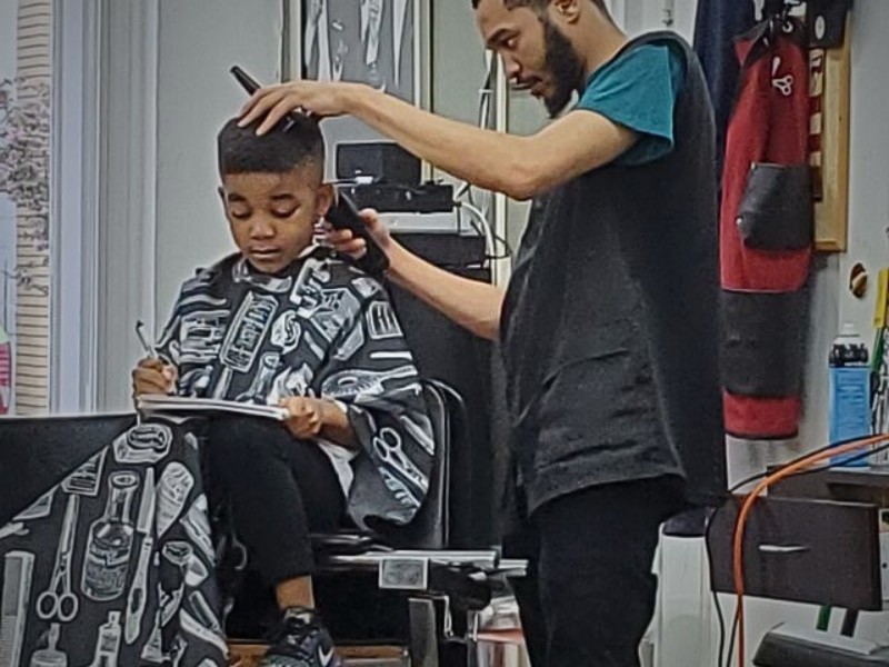 Adult and kid haircut