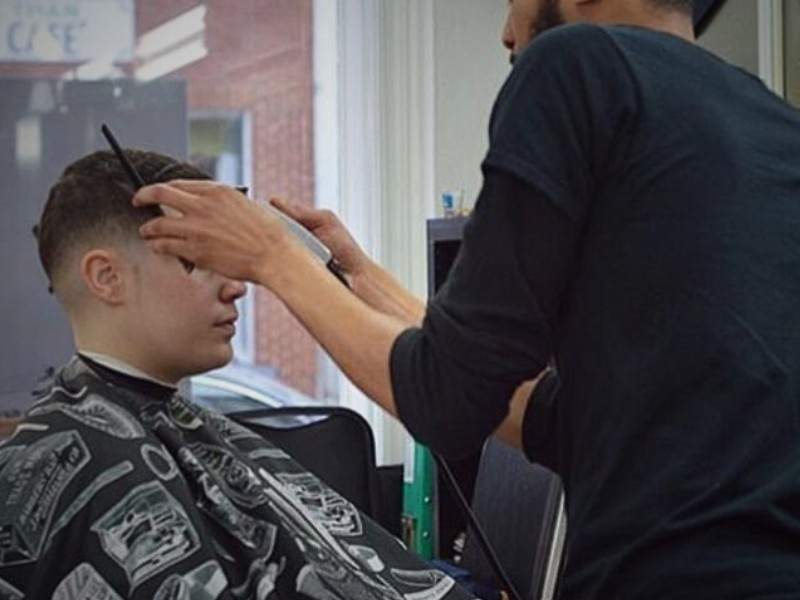 Adult and teen haircut