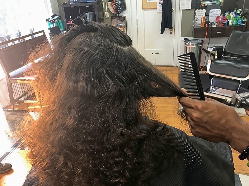 Shear scissor haircut